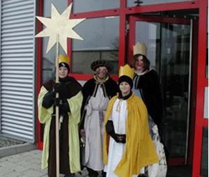 Sternsinger der Kirchengemeinde Grünsfeld zu Besuch 